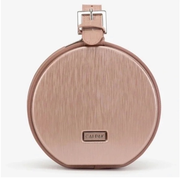 Calpak mini hatbox in rose gold - Picture 2 of 13